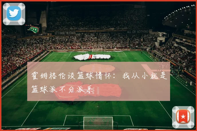 霍姆格伦谈篮球情怀：我从小就是篮球派不分派系